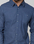 Details Long Sleeve Shirt Print Check Cotton Slub