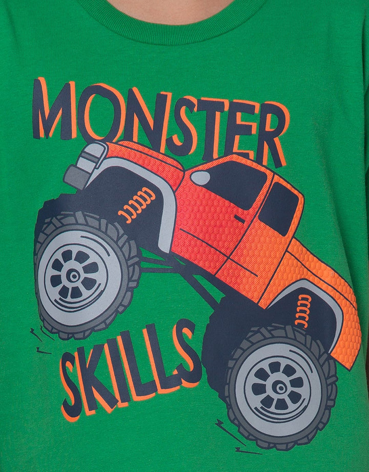 Little M Short Sleeve T-Shirt Monster Skill