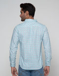 Details Long Sleeve Shirt Print Check