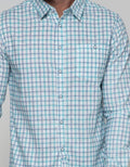 Details Long Sleeve Shirt Print Check