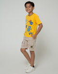 Little M Rib Bordir Kaos Anak Laki-laki