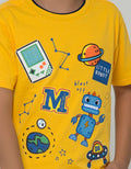 Little M Rib Bordir Kaos Anak Laki-laki