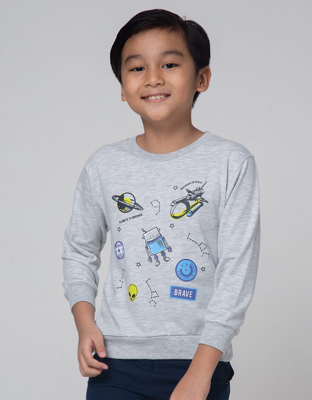 Little M Sweatshirt Aplikasi Robot