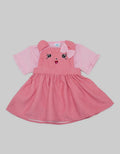 Pipiniko Dress Overall Polkadot Cat