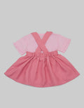 Pipiniko Dress Overall Polkadot Cat