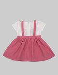 Pipiniko Short Sleeve Midi Dress Overall Bear Flower