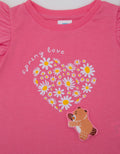 Pipiniko Short Sleeve T-Shirt Bear Flower