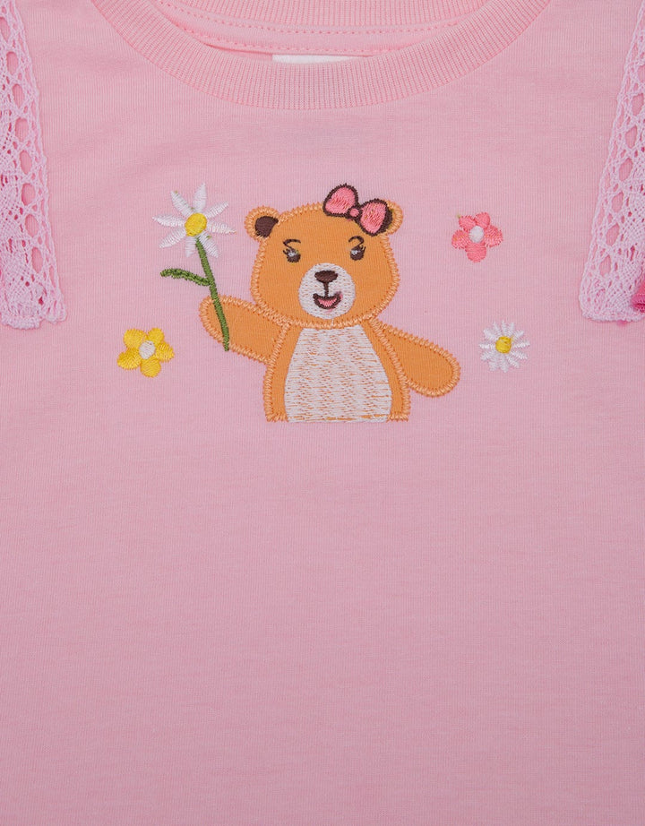 Pipiniko Long Sleeve T-Shirt Bear Ruffle