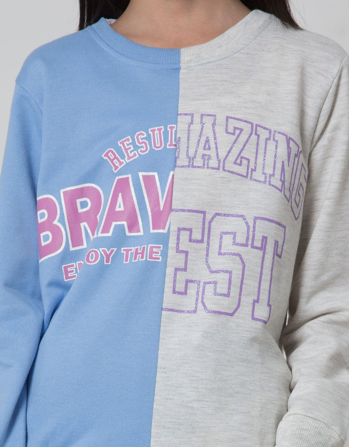Nevada Half Brave Sweater Anak Perempuan