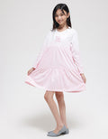 Nevada Long Sleeve Midi Dress Daily Dip Dye Pink Thing
