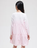 Nevada Long Sleeve Midi Dress Daily Dip Dye Pink Thing