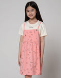 Nevada Short Sleeve Midi Dress Mock Up 2 Layers Print Kucing