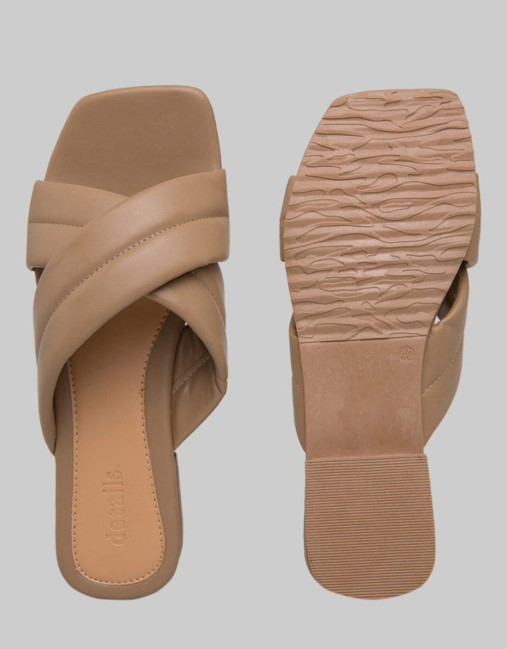 Details Slipper Sandals Cross Strap