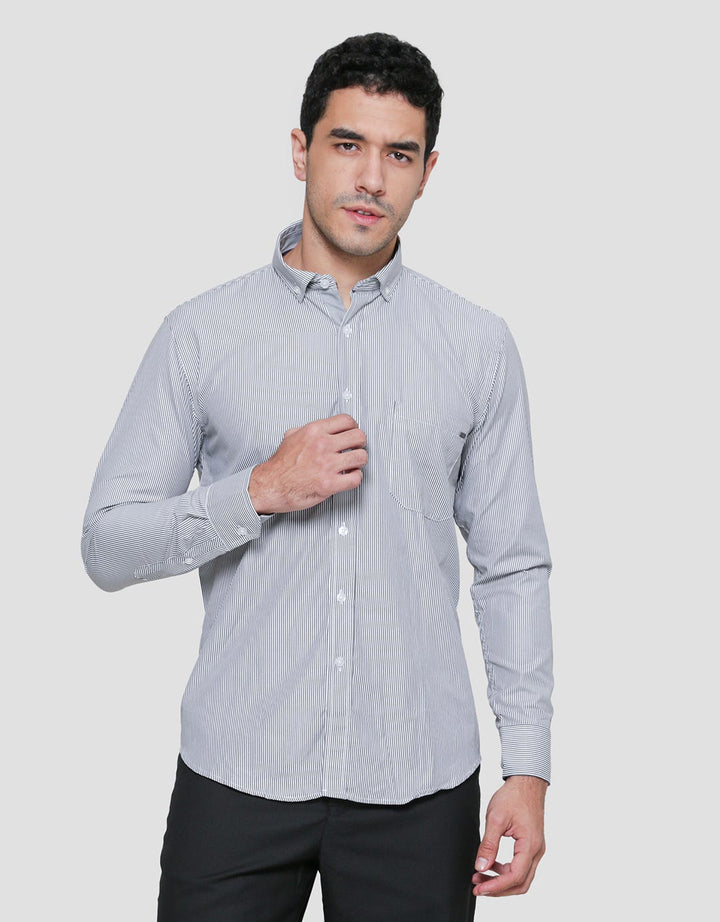 Cardinal Kemeja Stripe Formal Pria