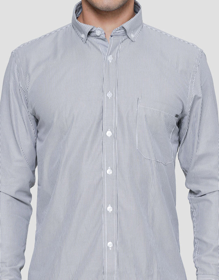 Cardinal Kemeja Stripe Formal Pria