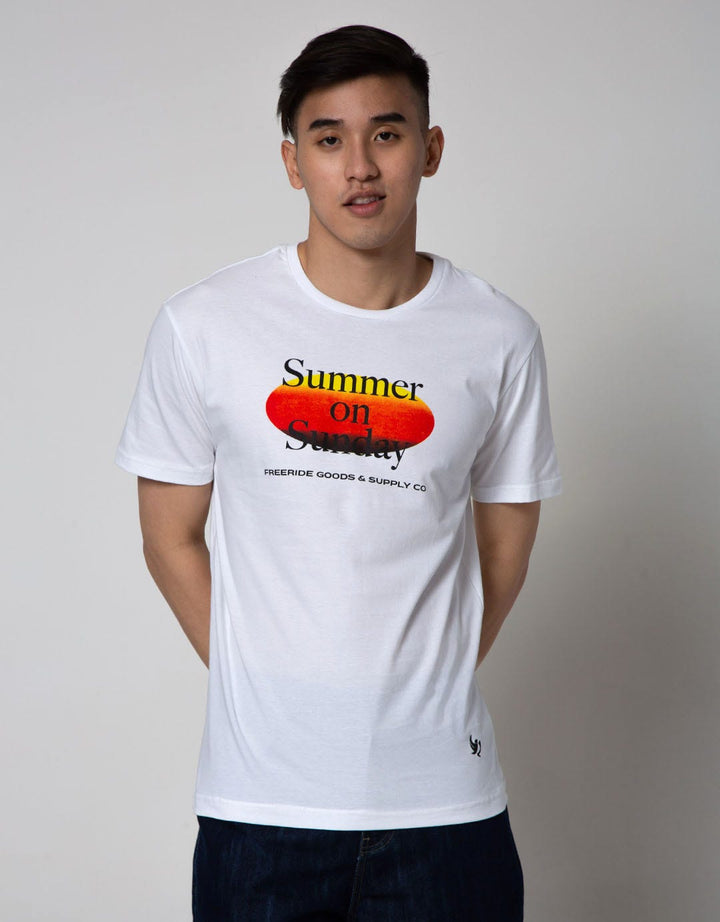 Freeride T-Shirt Pria Print Summer On Sunday