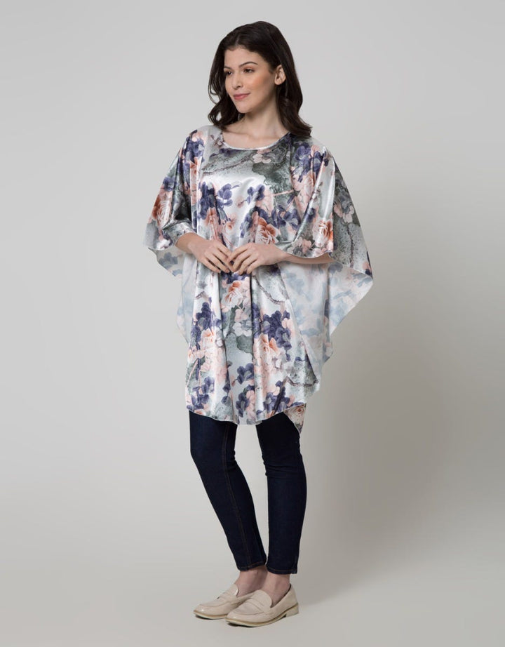 Cynthia Short Batwing Full Print Dress