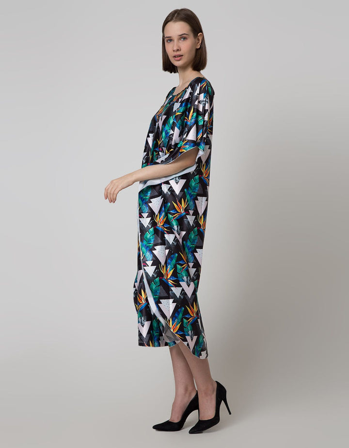 Cynthia Meili Long Batwing Dress for Women