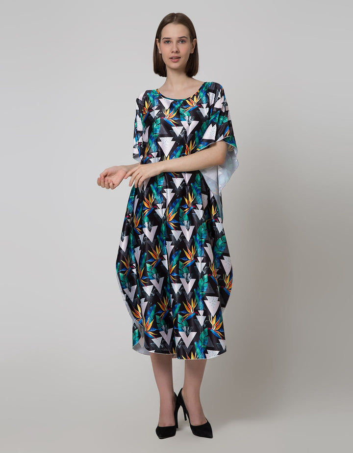 Cynthia Meili Long Batwing Dress for Women