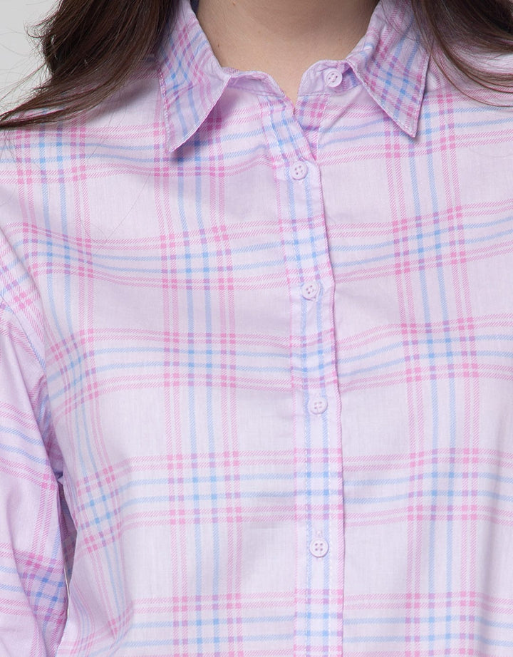 Nevada Long Sleeve Shirt Check Print