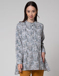 Triset Ladies Leaf Print Blouse