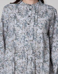 Triset Ladies Leaf Print Blouse