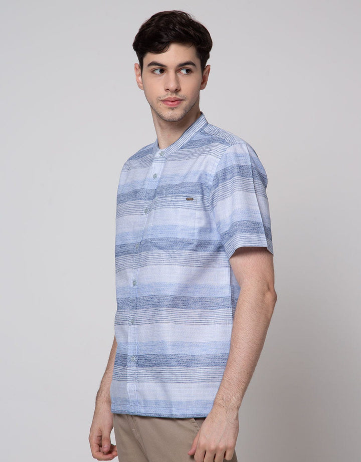 Watchout Casual Short Sleeves Koko Stripe Motif