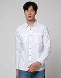 Watchout! Jeans Long Sleeve Shirt Double Pocket