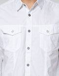 Watchout! Jeans Long Sleeve Shirt Double Pocket