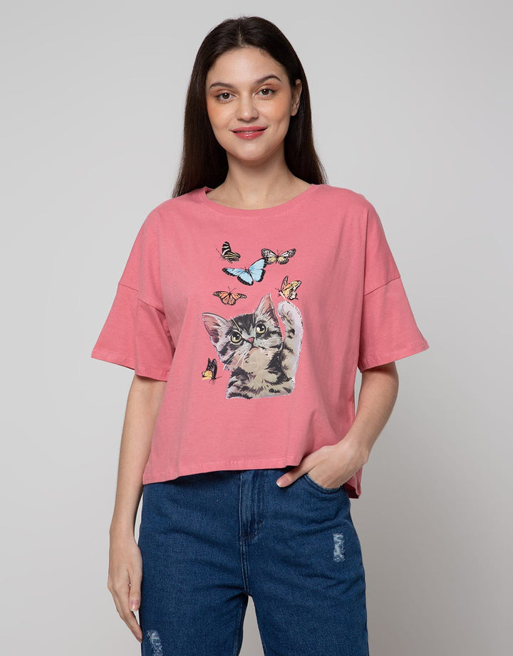 Nevada Short Sleeve T-Shirt Boxy Cat