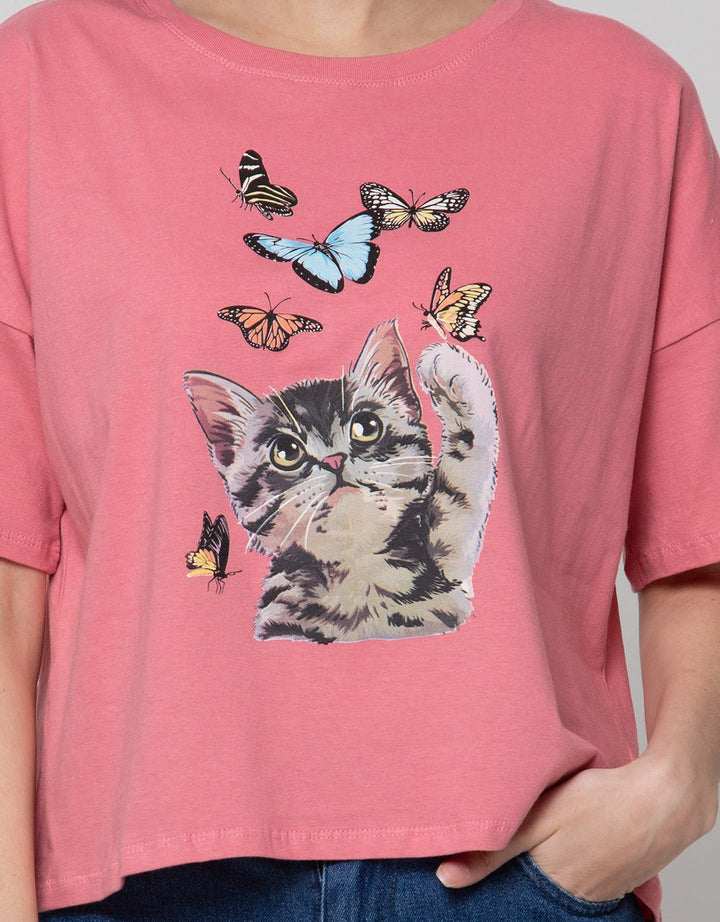 Nevada Short Sleeve T-Shirt Boxy Cat