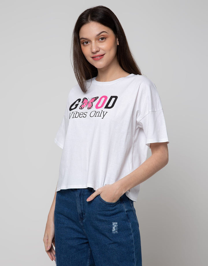 Nevada Short Sleeve T-Shirt Boxy Good Vibes Only