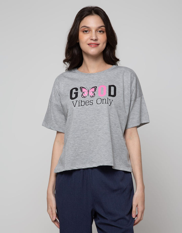Nevada Short Sleeve T-Shirt Boxy Good Vibes Only