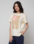 Nevada Short Sleeve T-Shirt Tencel Oversized Star Illusion