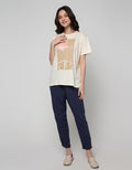 Nevada Short Sleeve T-Shirt Tencel Oversized Star Illusion