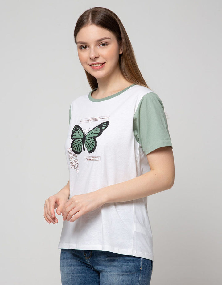 Nevada Short Sleeve T-Shirt Cotton Usa Butterfly Reguler