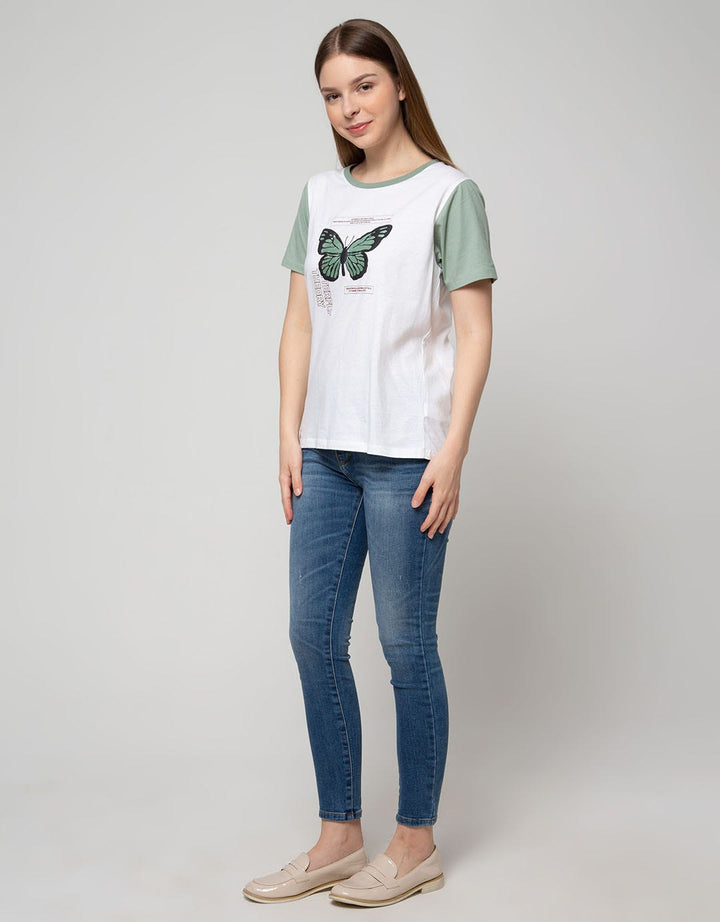 Nevada Short Sleeve T-Shirt Cotton Usa Butterfly Reguler