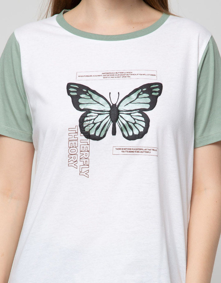 Nevada Short Sleeve T-Shirt Cotton Usa Butterfly Reguler