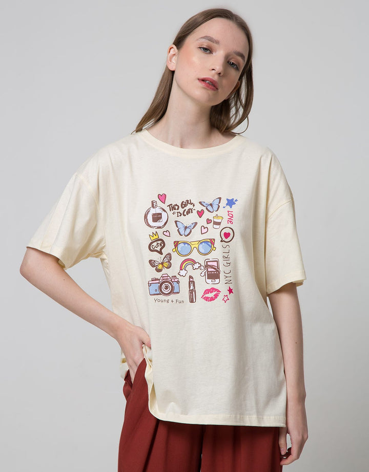 Nevada Short Sleeve T-Shirt Cotton Usa Oversized Young And Fun