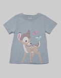 Disney Short Sleeve T-Shirt Bambi And Butterfily