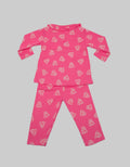 Pipiniko Top - Bottom Pajamas Girls Full Print Flower