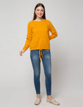 Connexion Textured Drawstring Long Sleeve T-Shirt