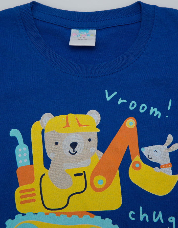 Pipiniko Short Sleeve T-Shirt Bear Vroom