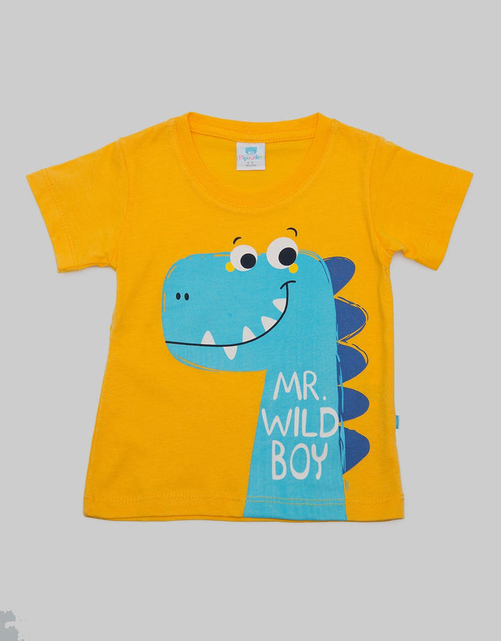 Pipiniko Short Sleeve T-Shirt Dino Mr Wild Boy