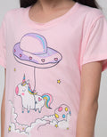 Little M Short Sleeve T-Shirt 2 Pack Unicorn Planet
