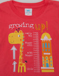 Pipiniko Short Sleeve T-Shirt Girraffe Growing Up