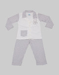 Pipiniko Top - Bottom Set Piyama Short Sleeve Kotak