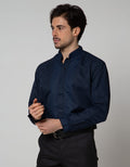 Izzue Blue Embroidered Long Sleeve Koko Shirt