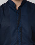Izzue Blue Embroidered Long Sleeve Koko Shirt