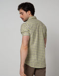Izzue Kemeja Short Sleeve Kotak Green